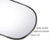 X AUTOHAUX Car Rearview Right Passenger Side Mirror Glass Replacement W/Backing Plate Non-heated White Glass for Honda Civic 2006-2011...