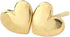 Lifetime Jewelry Heart Stud Earrings 24k Gold Plated - Safe for Sensitive Ears - Women or Men...