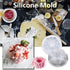 Flower Rock Wreath Shaped Cake Mold IY French Dessert Mousse Cake Silicone Mold Baking Tool,Non-stick Silicone Fluted Pans, Perfect Bakeware For C...