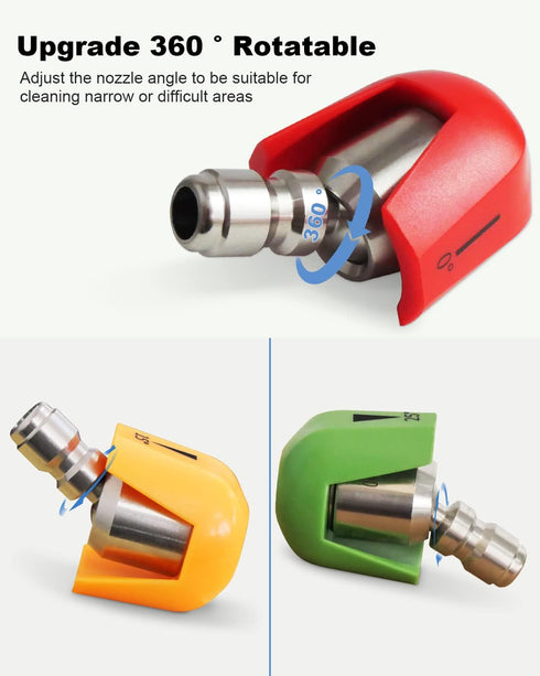 ???????????????? Adjustable Angle Pressure Washer Nozzle Spray Tip, SPX3000-TPS Quick Connect Spray Tip Set Fits for Sun Joe SPX 3000 Series and U...