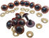 100PCS Brown Plastic Safety Eyes Craft Eyes for Sewing Crafting Buttons Teddy Bear Doll Stuffed Animals Puppet Doll Making DIY Crafts Toy Accessor...
