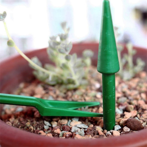 Green Mini Garden Hand Succulent Transplanting Tools,Widger Plastic Seedlings Dibber Sowing Digging Mini Garden Hand Tools for Home Garden,Pack of...