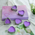 DEYBBY Large Heart Shaped Scented Tea Lights Candles, Smokeless Soywax —6 Hours Long Burning Lavender Purple Aromatherapy Candles for Relaxation, ...