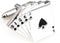 Royal Flush Poker Ace - Ten Pair Cufflinks in a Presentation Gift Box & Polishing Cloth...