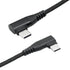 Right Angle USB C to USB C Cable 1M/3FT, 90 Degree 60W PD Type C Fast Charging & Data Transmission Nylon Braided Cable, for Type C Devices Laptop/...
