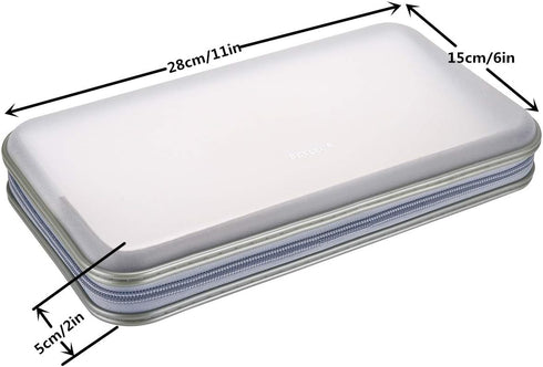 72 Capacity Heavy Duty CD DVD Blu-ray Media Case Storage Holder Organizer Wallet(Clear)...