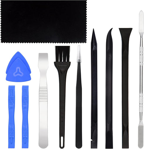 STREBITO Spudger Pry Tool Kit 12 Piece Opening Tool, Metal & Plastic Spudger Tool Kit, Prying Cleaning & Open Tool for iPhone, Laptop, iPad, Cell ...