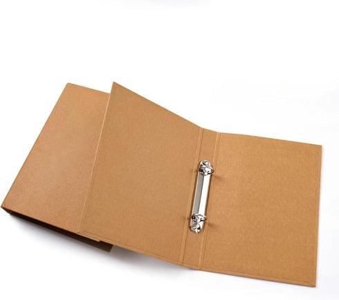 A5 Binder 2 Ring, A5 Binder, 2pcs Kraft Paper 2 Round Ring Binder Cover Protector for Journal Note Book Carrying Around Notes (A5-2Ring)...