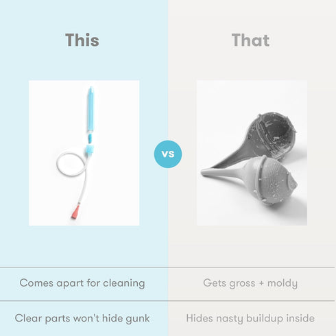 Frida Baby NoseFrida SnotSucker for Baby, Nasal Aspirator for Baby, Nose Sucker Baby Nasal Aspirator to Help Baby Breathe Easy...