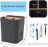 Electric Toothbrush Holder 3 Slots Tooth Brushing Holder with Bamboo Dividers for Bathrooms, Plastic Toothbrush and Toothpaste Organizer for Showe...