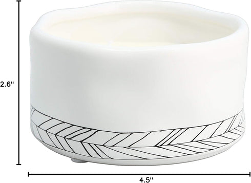 Pavilion Gift Company Friend You Make Life Beautiful - Double Wick Butterfly Candle in Ceramic with 100% Soy Wax & Cotton Wicks - Tranquility Scen...