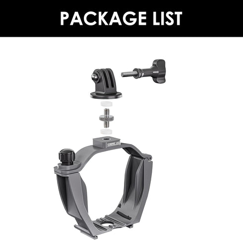 CAPART Camera Mount Expansion Bracket for DJI Air 3 Drone, with 1/4" Screw Hole, Cold Shoe Mount, Compatible DJI OSMO Action 4 3 Pocket 2 1 Insta3...