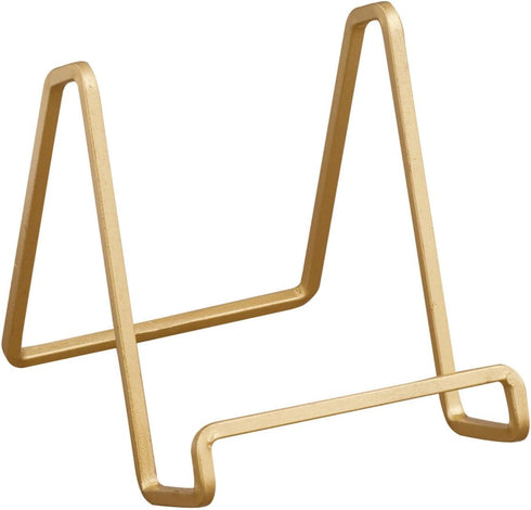 TRIPAR Square Metal Wire Stand, Gold Finish (2 Pack, 6-Inch Depth) - Tabletop Display - Handcrafted Edge Design For Sleek & Modern Look - Perfect ...