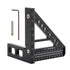 Carpenter Square Hole Position Scribing Ruler, 3D Woodworking Square Multi Angle 22.5-90 Degree Measuring Ruler with Angle Pin Versatile Speed Squ...