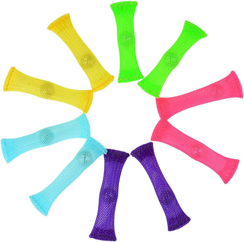FIDGET TOYS(Package of 10, 5 colors) Stress Relieve toy, Focus Enhance, Soothing Marble Fidgets for Children and Adults, has helped with ADHD ADD ...