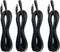 Power Extension Cord, 4Pack 10ft DC 12V Power Supply Adapter Extension Cable 2.1mm × 5.5mm Plug for IP Security Cameras, LED Lights Strip, Baby Mo...
