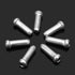 100 Pcs Cable End Crimps, Bike Cable End Caps, Alloy Road Mountain Bikes Brake Tips Shifter, Silver,with Storage Box...