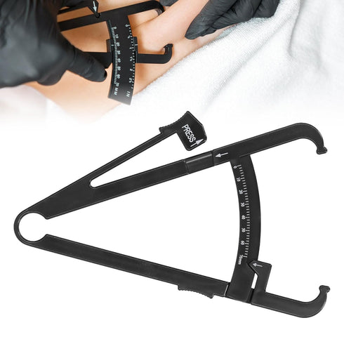 Body Fat Caliper, Body Fat Tester Caliper, Body Fat Caliper Made of Black Plastic Unisex Skinfold Caliper Body Fat Meter(#1)...