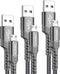 JSAUX Micro USB Charger Cable, (3-Pack 3.3ft+6.6ft+10ft) Android Charger Micro USB to USB A Nylon Braided Cord Compatible with Samsung Galaxy S6 S...