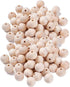 Round Natural Wood Beads Wooden Spacer Loose Beads for Jewelry Hair Accessories Garland Making DreamCatchers DIY Craft Supplies (30mm 50pcs)...