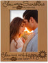 KATE POSH - You are My Sunshine, My only Sunshine, You Make me Happy, When Skies are Grey - Engraved Solid Wood Picture Frame (5x7 Vertical)...