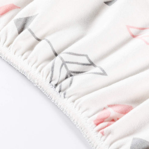 Stretch Fitted Bassinet Sheet Set BROLEX 2 Pack Cradle Sheets for Bassinet Pad/Mattress,Unisex Boys Girls,Ultra Soft,Pink Arrow...