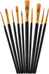 6 Pack 60 Pcs Black Paint Brushes Set, Nylon Hair Detail Brush, Suitable for Painting Studio or School, Oil Brushes, Watercolor Brushes, Artist Br...