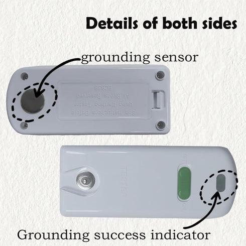 Grounding Continuity Tester Kit with 15ft Grounding Cord, Tests Effectiveness of Earth Connection, Fits All Popular Brands Grounding Products...