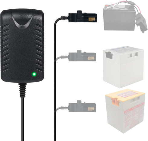 12V Charger for Power Wheels Battery 12 Volt Battery Charger for Fisher-Price Power Wheels Gray Battery and Orange Top Battery...