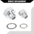 Oil Pressure Coolant Adapter Fitting Sensor Adapter for LS Series Engine/Front/Oil Pressure Sensor Adapter/Durable / 1 Set/Silver Tone...