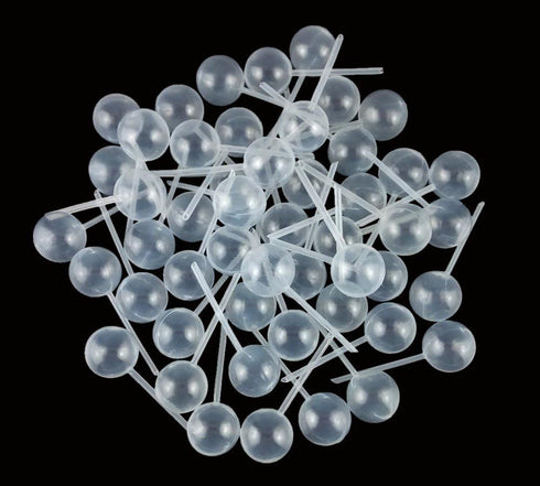 yueton 50pcs Clear Ball Shape 4ml Liquid Dropper Pasteur Pipette, Plastic Squeeze Transfer Pipettes...