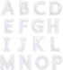 82 Piece Embroidered Iron on Letter Patches and Numbers for Clothing, Backpacks, Sew On Appliques, Arts and Crafts (White, 1 in)...