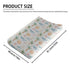 Summer Beach Sun Changing Pad Cover, Summer Elements Prints Baby Nursery Diaper Changing Table Pad Cover, Unisex Beach Palm Tree Pattern Diaper Ch...