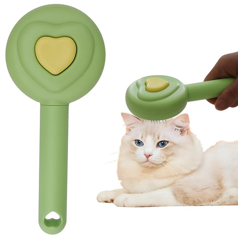 self-cleaning cat and dog grooming brush hair removal comb, cat brush and dog pet comb tool, used to remove loose and loose hair, tangled hair on ...