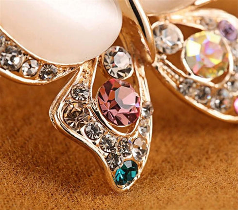 Butterfly Brooch for Women Rhinestone Brooches Fashion Colorful Butterfly Brooch Fashion Wedding Jewelry...