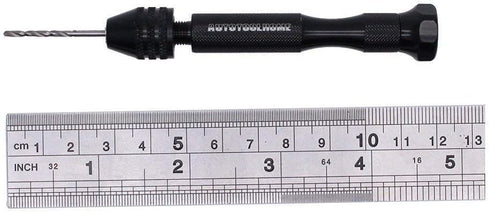 Precision Pin Vise Hand Drill with 25pcs Micro Twist Drill Bits Set (0.5-3.0mm) Mini Hand Drill Rotary Tool for PCB,Metal,Wood,Jewelry,Plastic,Res...