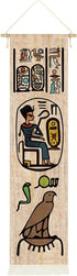 Hanging Canvas Wall Art Painting Ancient Egyptian Scene Tapestry Egypt Religion Historical Mythology Gods and Pharaohs Hieroglyphic Wall Decor Tap...