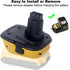 DCA1820 Battery Adapter for DEWALT 18v to 20v Convert 20V MAX XR Lithium Battery DCB200 DCB201 DCB203 DCB204 DCB205 DCB206 to Dewalt 18V NiCad & N...