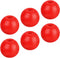 Threaded Ball Knobs (40mm/1.57") 6Pcs, Plastic Ball Lever Knob with M12 Female Thread Iron Insert - for Machine Handle Tool Replacement, Red...