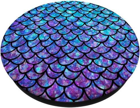 Purple Blue Mermaid Scales PopSockets PopGrip: Swappable Grip for Phones & Tablets PopSockets Adhesive PopGrip...