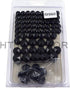 HTTMT MT247-003-BK Black Bolts Toppers Caps Compatible with 1991-2012 Harley Davidson Dyna Glide Twin Cam...