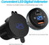 GemCoo 63W USB C Car Charger Socket, 45W PD Outlet 18W Quick Charge 3.0 USB Charger Socket, USB Cigarette Lighter Socket with LED Voltmeter Car US...