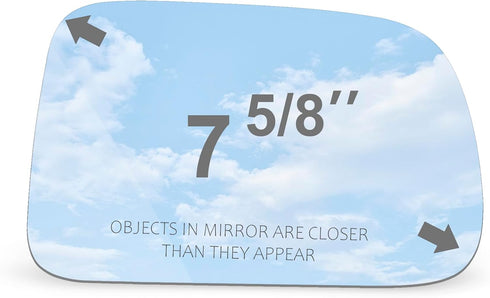 Mirror Glass Passenger Right Side fit for 1997 1998 1999 2000 2001 2002 2003 2004 2005 2006 Honda CR-V with Adhesive Convex No Backing Plate...