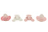 Disney Cudlie Minnie Mouse Baby Girl 4 Pack of 2 Pacifiers & 2 Clips with Sugar & Spice Print...
