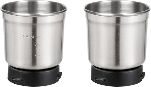 Secura Electric Coffee and Spice Grinder Replacement Parts Stainless Steel Removable Bowl Set for Model SP-7412, 2 Electric Blade Grinder Bowls...