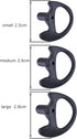 Two Way Radio Ear Mold Replacement Soft Silicone Ear Insert Earmold for Acoustic Coil Tube Earpiece (Black, 2 pair small)...