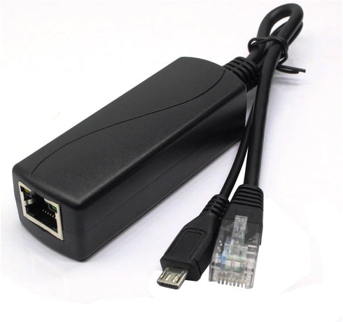 ANVISION Active 48V to 5V 2.4A PoE Splitter Adapter with Micro USB Plug, IEEE 802.3af Compliant, for Tablets, Dropcam or Raspberry Pi, IPC, IP Cam...