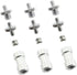 Maxmoral 3 Sets 1/4 Inch to 3/8 Inch Threaded Screw Mount Adapter Set for Camera Tripod Monopod DSLR Camera Flash Trigger - Female to Female Adapt...