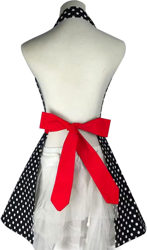 RosieLily Retro Aprons for Women Vintage Apron Kitchen Apron for Cooking Baking BBQ Grilling Sexy Mothers Day Gifts Cute...
