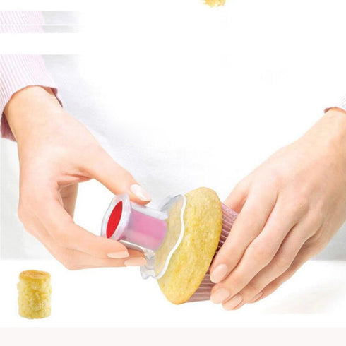2pcs Cupcake Corer Tools Muffin Cake Pastry Corer Model Plunger Cutter Decorating Plastic Cake Digging Holes Device - Cupcake Filling ToolMini Cup...